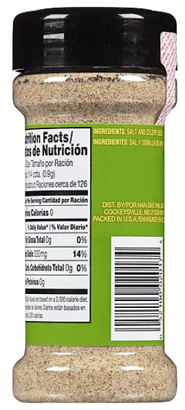 Celery Salt Spice Classics 4oz